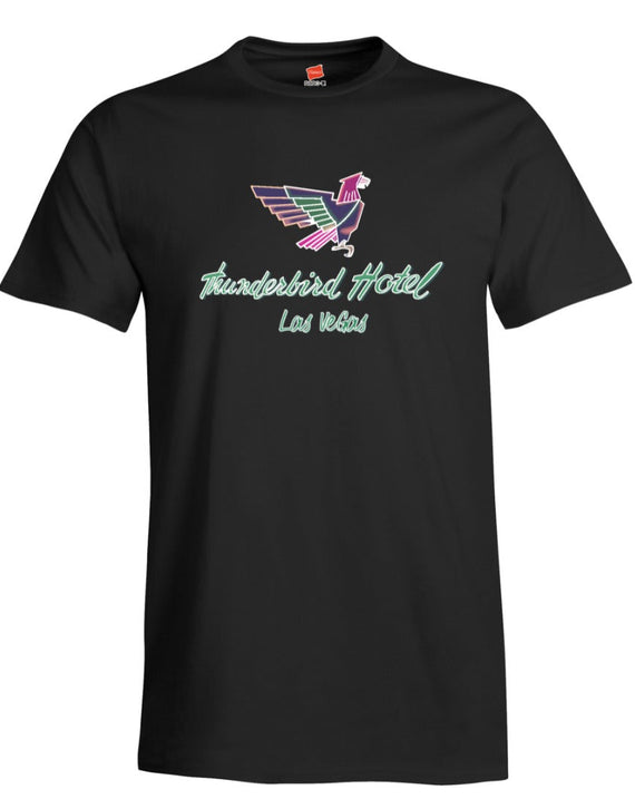 Thunderbird Hotel Vintage Las Vegas Neon Sign Reproduction Ladies T-Shirt