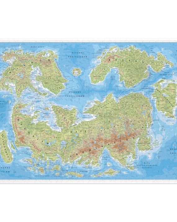 Map of Humanity Extra Large 1000 Piece Jigsaw Puzzle