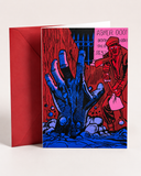 Zombie Rising from the Grave Art Print – Painted by Garry Black – Retro Horror Comic Poster