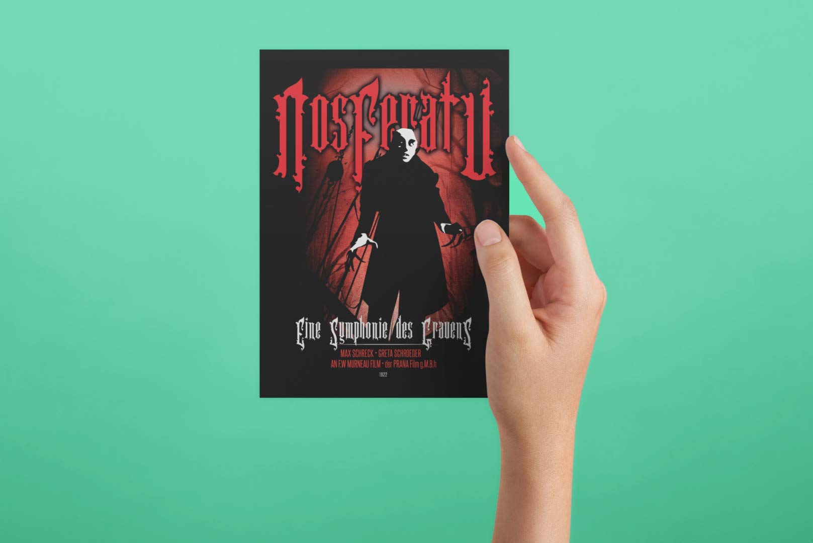 TeeGeniuses Nosferatu Poster/Print/Greeting Card Max Schreck Tribute