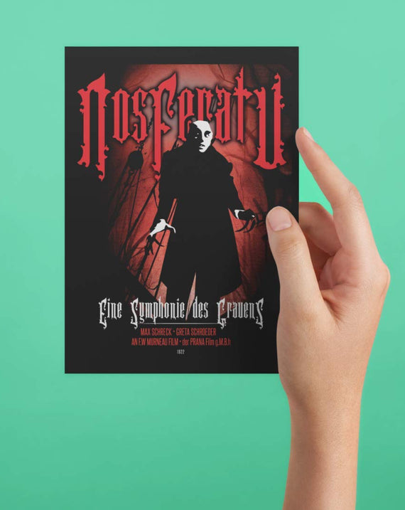 TeeGeniuses Nosferatu Poster/Print/Greeting Card Max Schreck Tribute