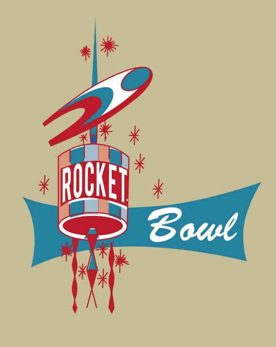 TeeGeniuses/ArkivaTropika Rocket Bowl Mens T-Shirt 1