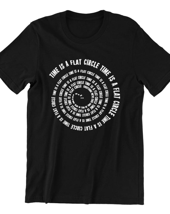 TeeGeniuses/ArkivaTropika Time is a Flat Circle Nietzsche Rust Cohle Men’s t-Shirt