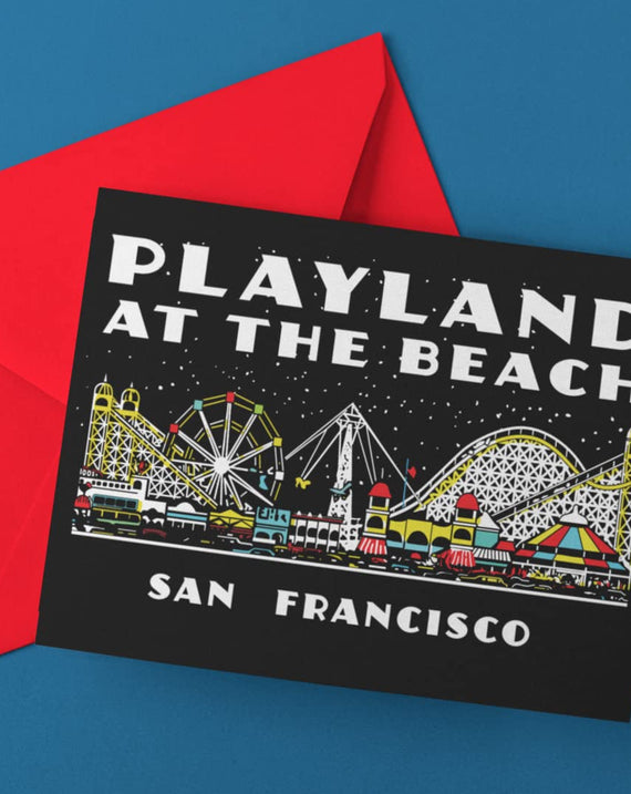 Playland at the Beach San Francisco Matchbook Art Poster