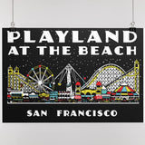 Playland at the Beach San Francisco Matchbook Art Poster