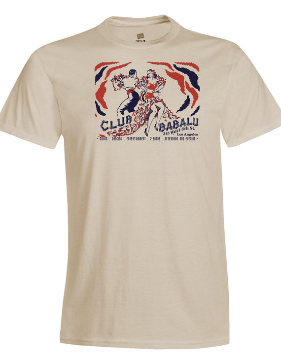 Club Babalu Vintage La Tiki Bar Matchbook Advertising Art Reproduction Flamenco T-shirt