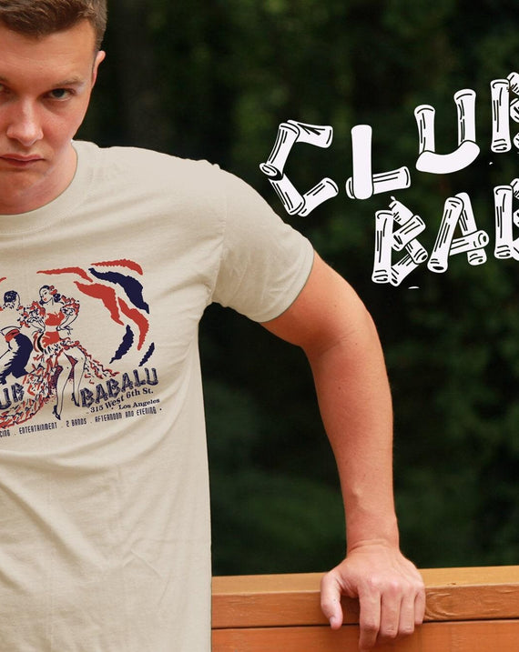 Club Babalu Vintage La Tiki Bar Matchbook Advertising Art Reproduction Flamenco T-shirt