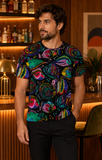Psychedelic Aquarium - All-Over Print Men's Crew Neck T-Shirt | 100% Cotton