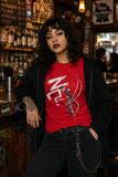 Johnny the Homicidal Maniac Floor Damage RED T-Shirt by Jhonen Vasquez