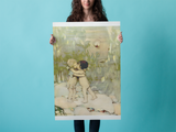 Vintage "The Water Babies" Hug & Kiss Poster by Jessie Willcox Smith, 1916