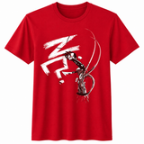 Johnny the Homicidal Maniac Floor Damage RED T-Shirt by Jhonen Vasquez