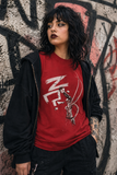 Johnny the Homicidal Maniac Floor Damage RED T-Shirt by Jhonen Vasquez