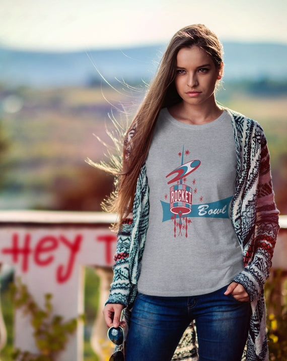 Rocket Bowl Ladies T-Shirt 1