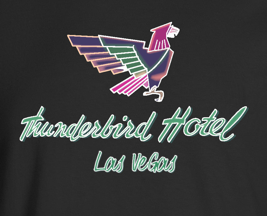 Thunderbird Hotel Vintage Las Vegas Neon Sign Reproduction Ladies T-Shirt