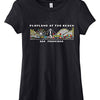 ArkivaTropika/TeeGeniuses Playland at The Beach San Francisco Women's T-Shirt Matchbook Art Reproduction