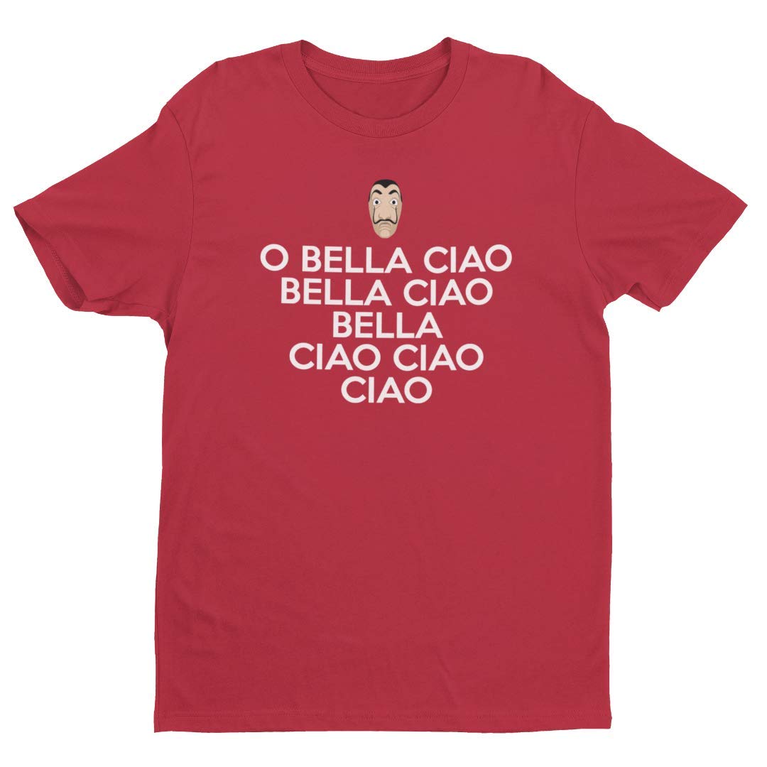 Bella Ciao Song Casa Papel Money Heist Dali Mask Men's/Unisex T-Shirt