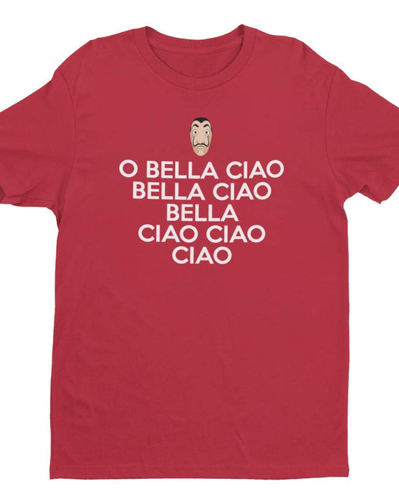 Bella Ciao Song Casa Papel Money Heist Dali Mask Men's/Unisex T-Shirt