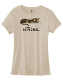 Tiger Le Tigre Ladies Sexy T-shirt André Hellé Illustration T-Shirt