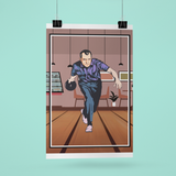 Nixon Bowling Poster/print/5x7 card