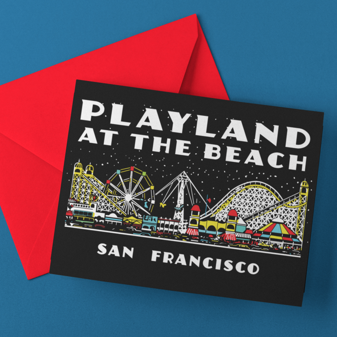 Playland at the Beach San Francisco Matchbook Art Poster